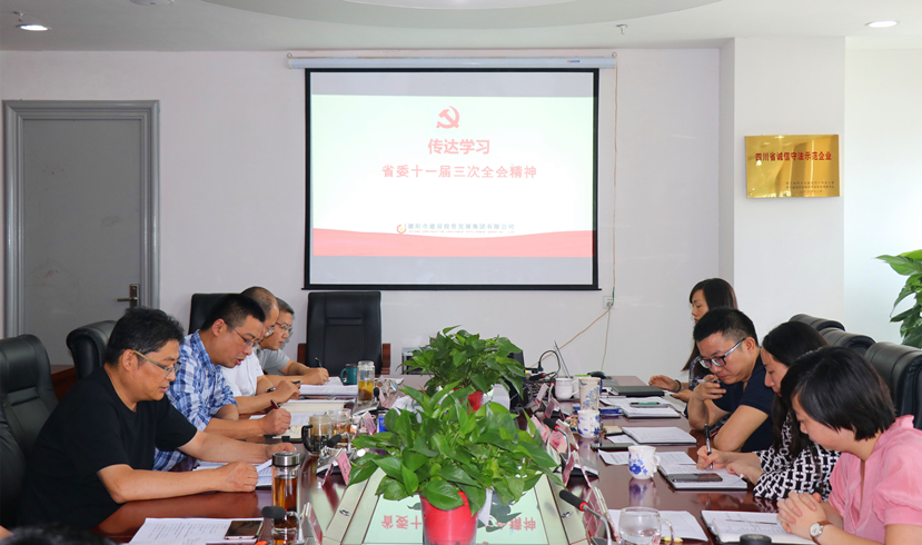 集團(tuán)公司黨委書記、董事長姜俊宣講省委十一屆三次全會(huì)精神
